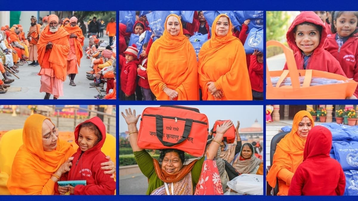 दो हफ़्तों में 42,500 लोगों तक पहुँची गुरु-कृपा: जगद्गुरु श्री कृपालु जी महाराज की दान-सेवा